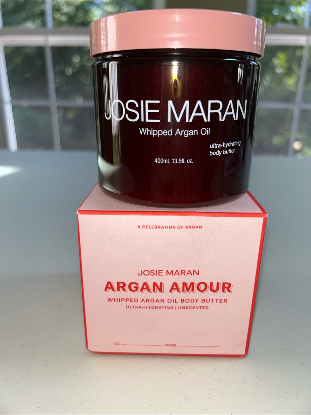 JOSIE MARAN Pink-Capped Whipped Argan Oil Body Butter